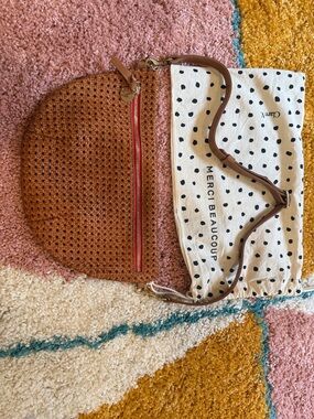 Clare V. Grande Fanny in Tan Rattan